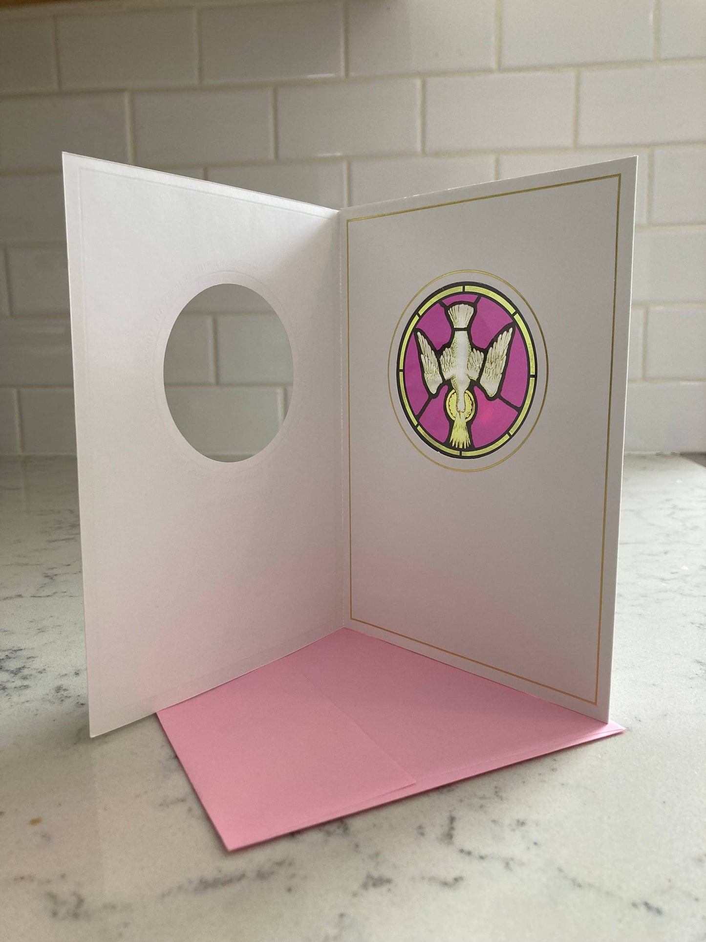 Bright Greetings - Love inspirational sun-catcher card