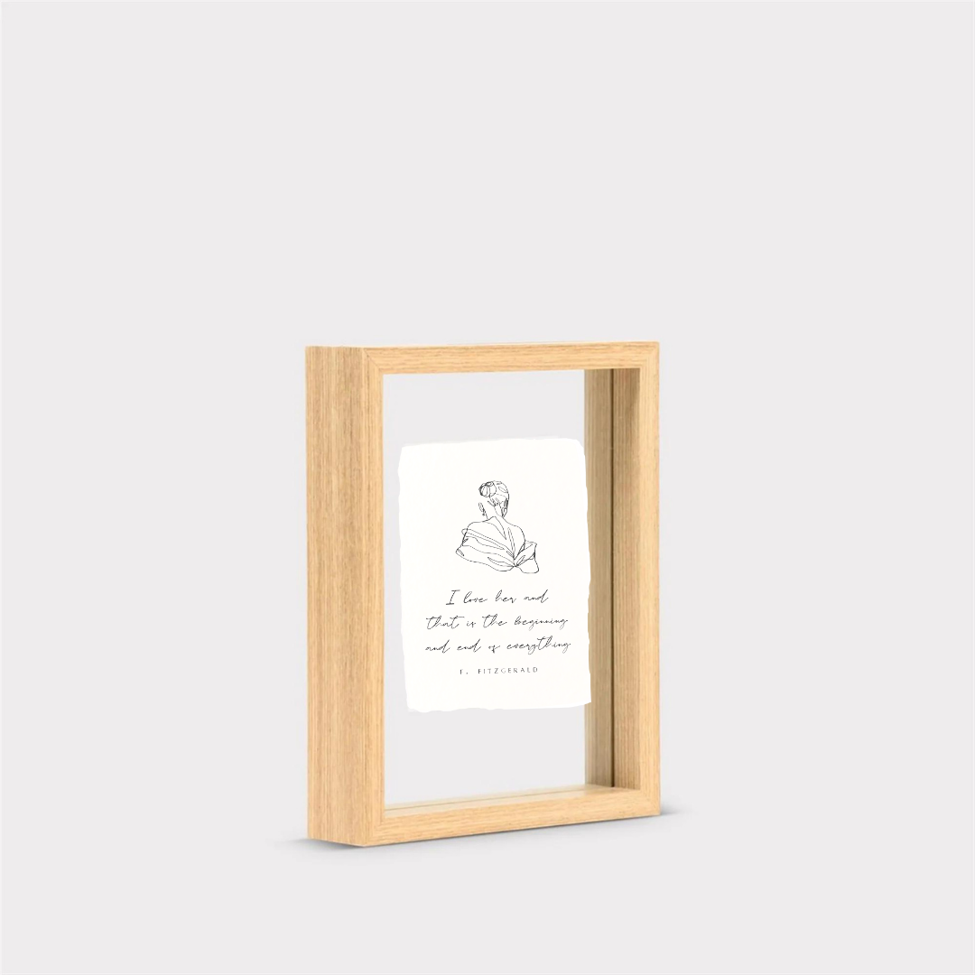 Paper Baristas - 5" x 7" Floating Frames for Deckled Edge Greeting Cards