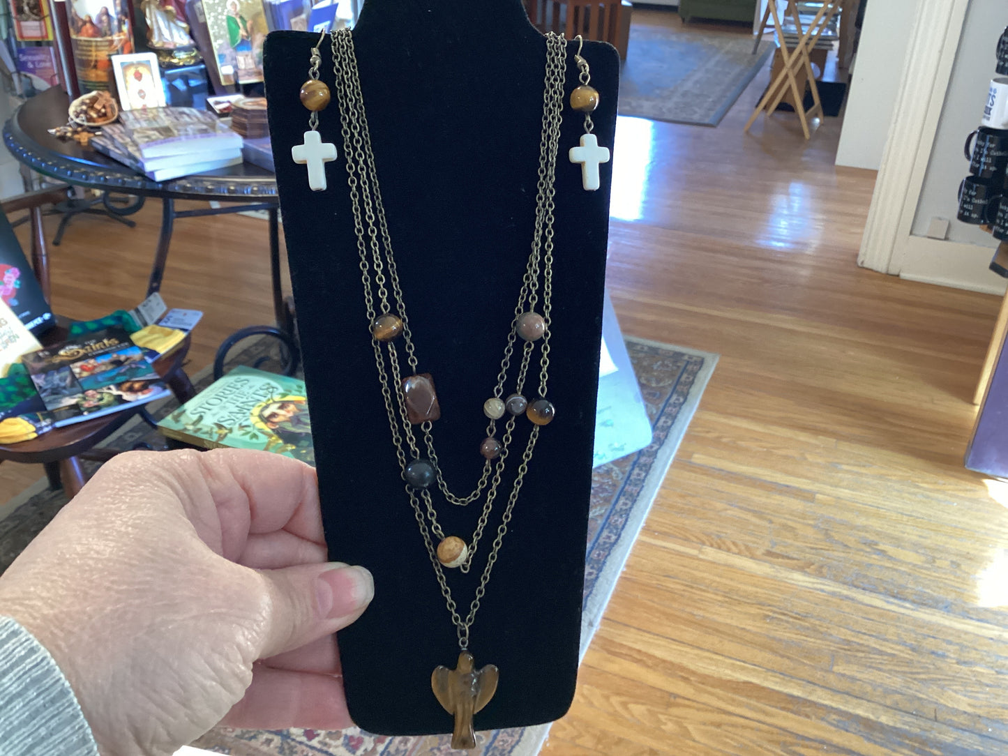 Angel necklace & Earring set