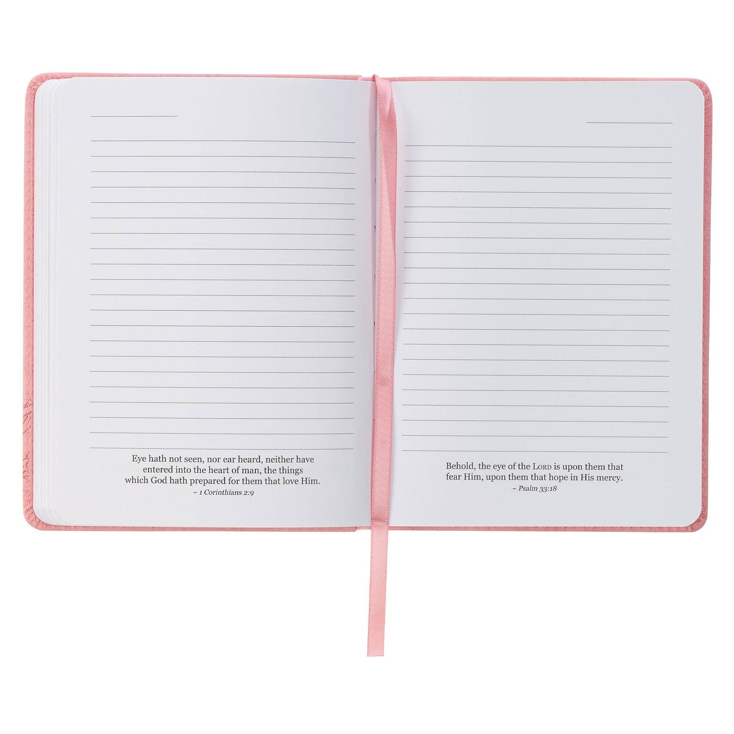 Christian Art Gifts - Journal Handy Pink He Restores My Soul Ps. 23:3
