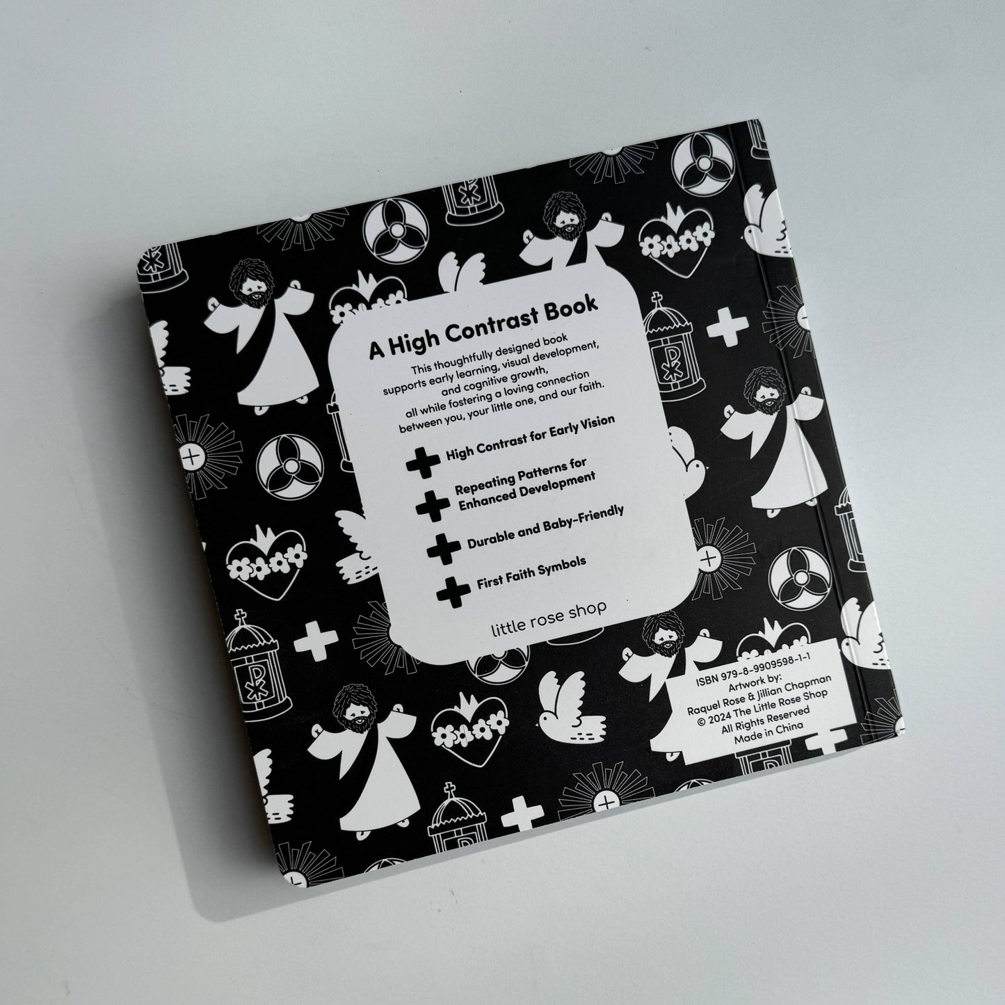 The Little Rose Shop - Baby's 1st Catholic Book: A High Contrast Board Book