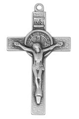 Pewter St Benedict Crucifix