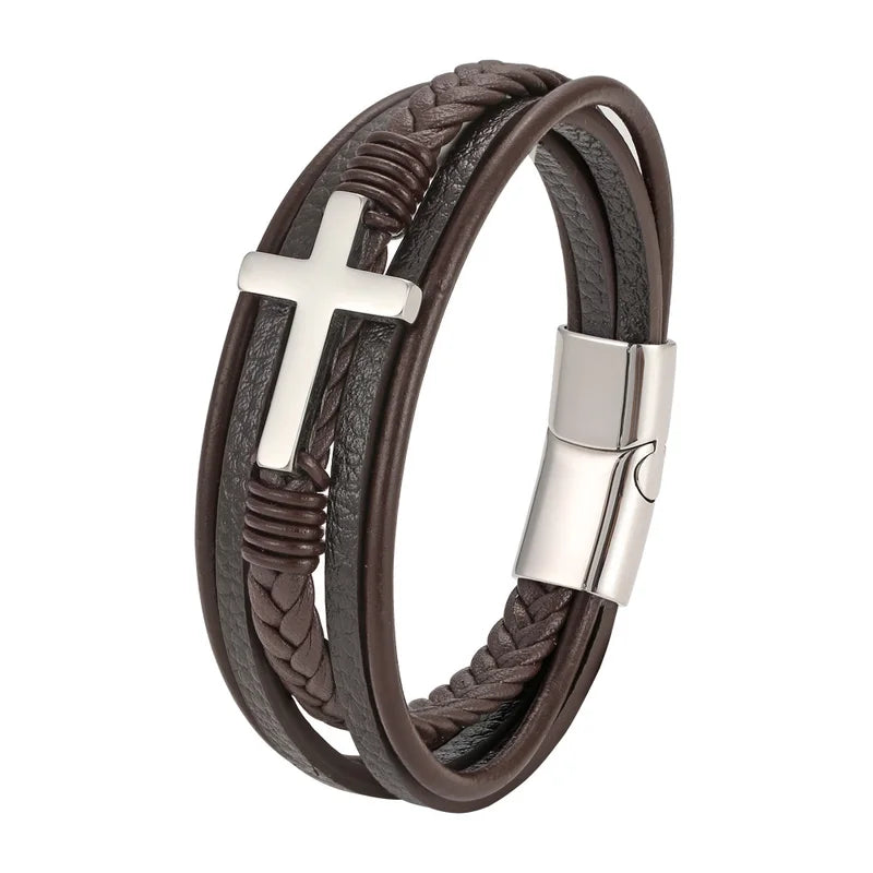 Men’s Banded Leather Bracelet