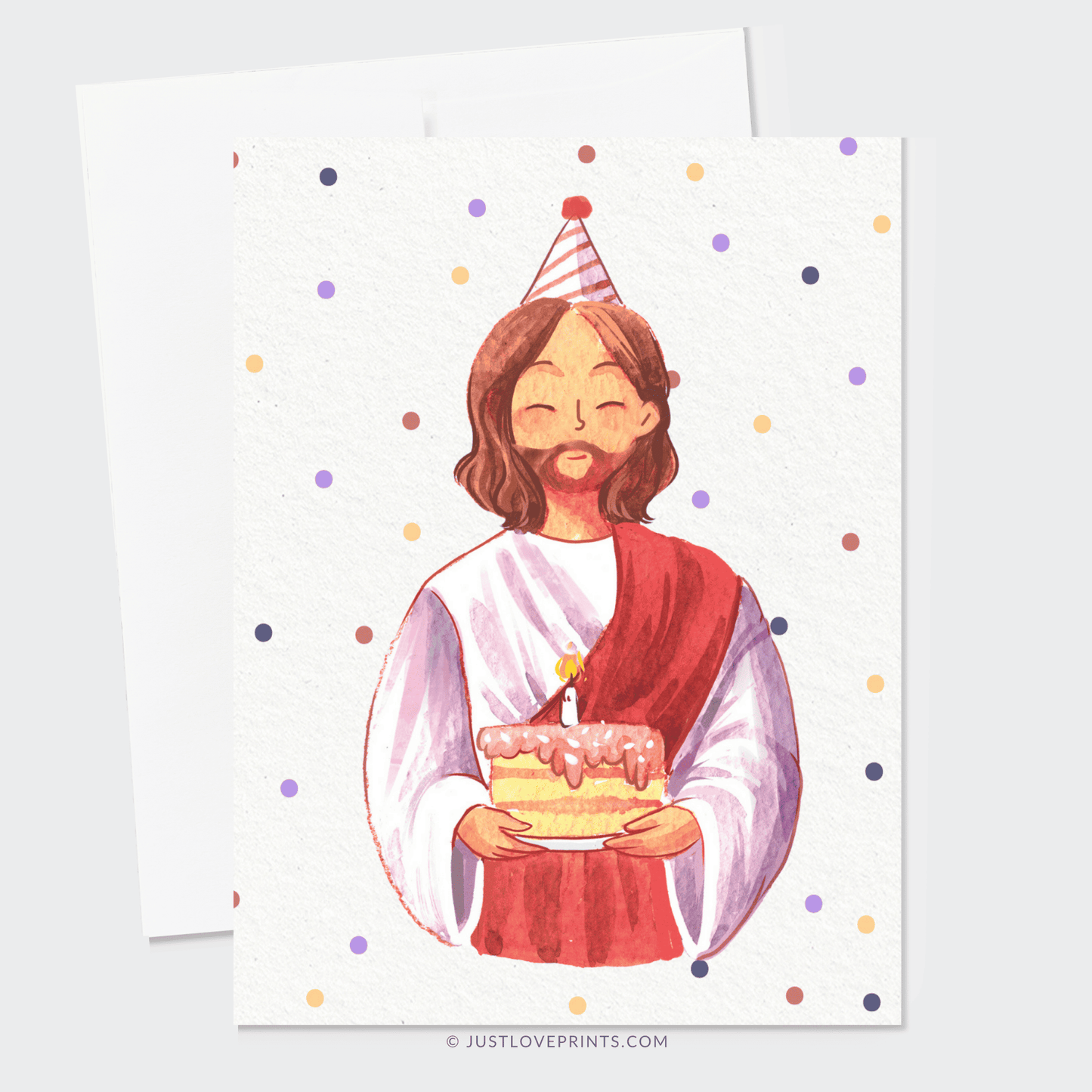 Just Love Prints - Birthday Jesus Greeting Card