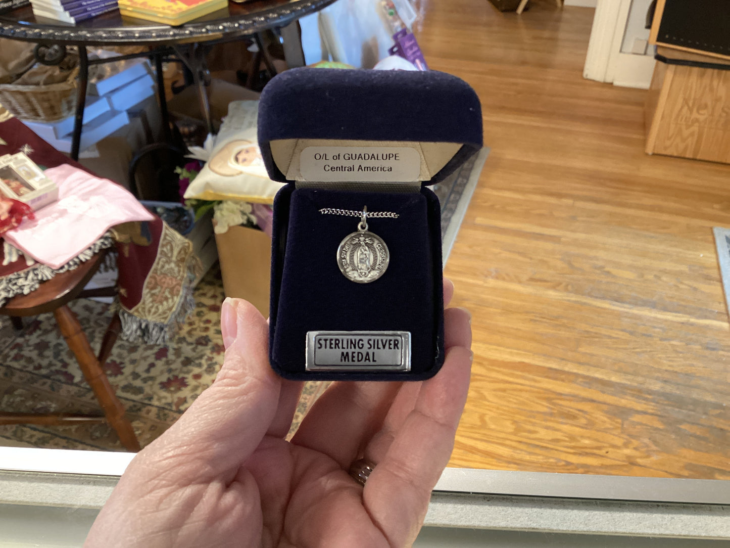 Our Lady of Guadalupe Round Mesal