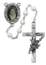 St. Therese 6mm Pearl Rosary
