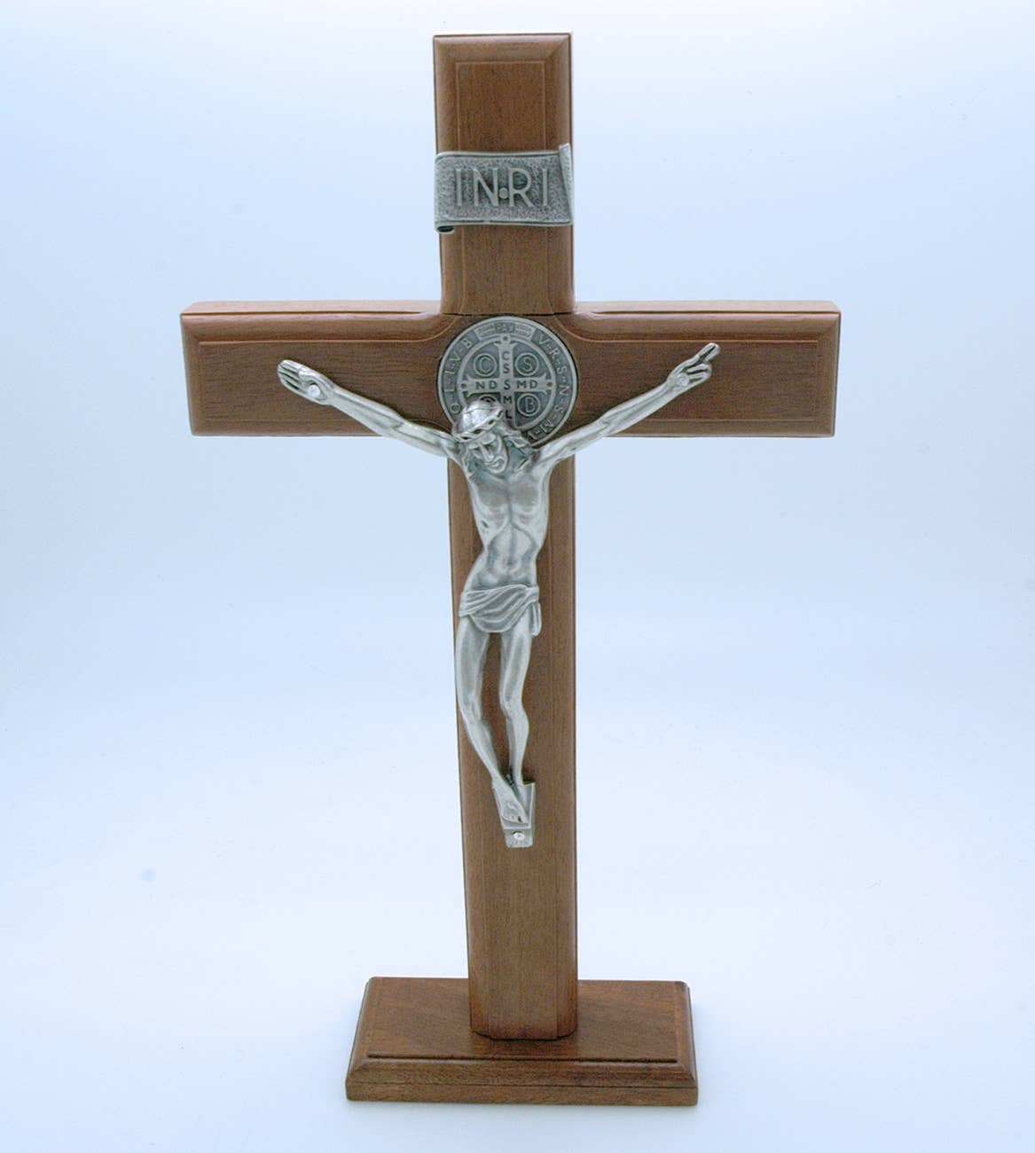 Contreras Designs - BA10286- Brazilian St. Benedict Wall Cross with Stand