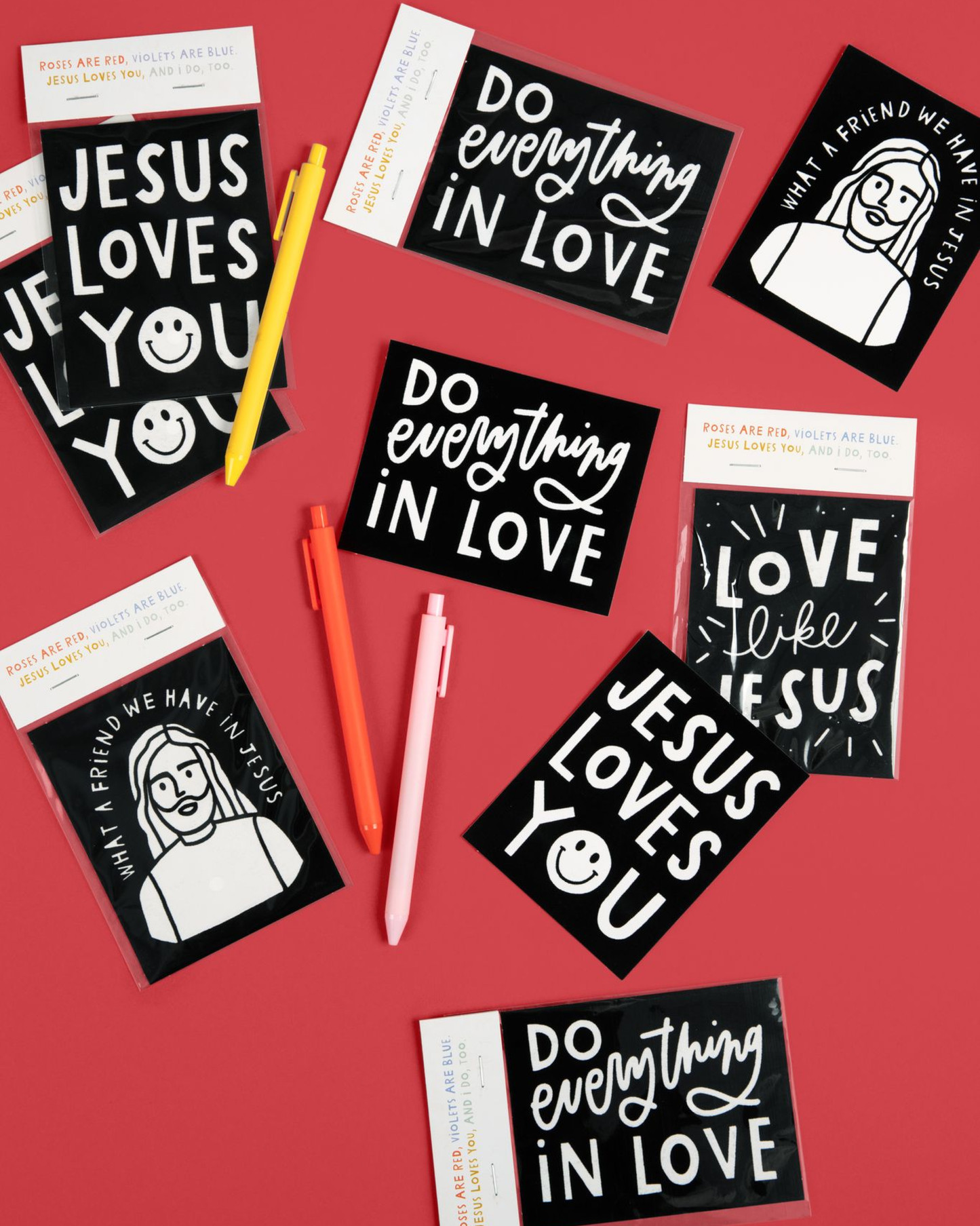 Be A Heart - Love Like Jesus Valentine Fuzzy Coloring Cards