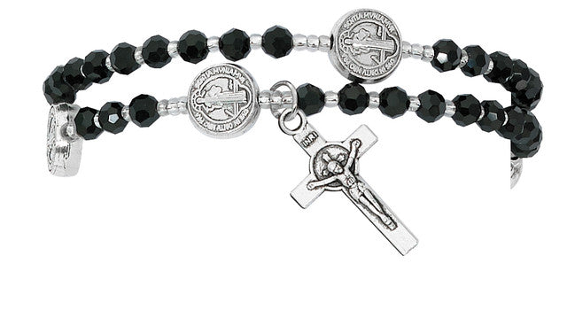 Crystal twist Rosary Bracelet