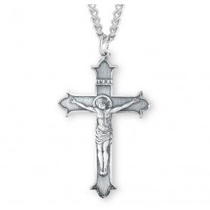Medium Sterling Crucifix Necklace