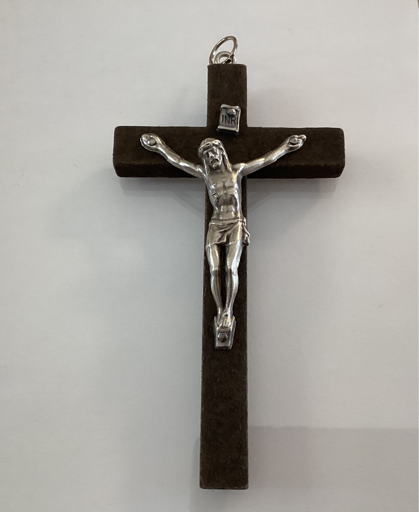 4” Dark Brown Crucifix