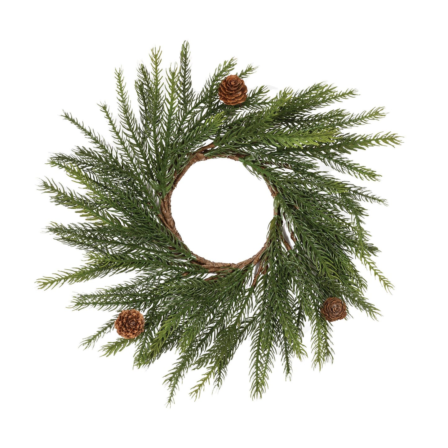 Blossom Bucket & Crossroads Home - 14" Small Norway Spruce Candle Ring