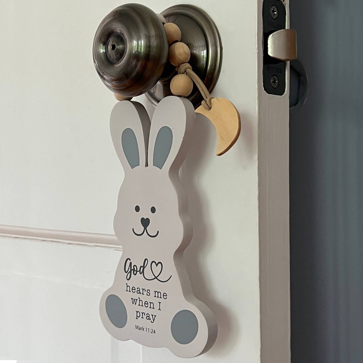 Abbey & CA Gift - Bunny Nap Time Door Knob Hanger