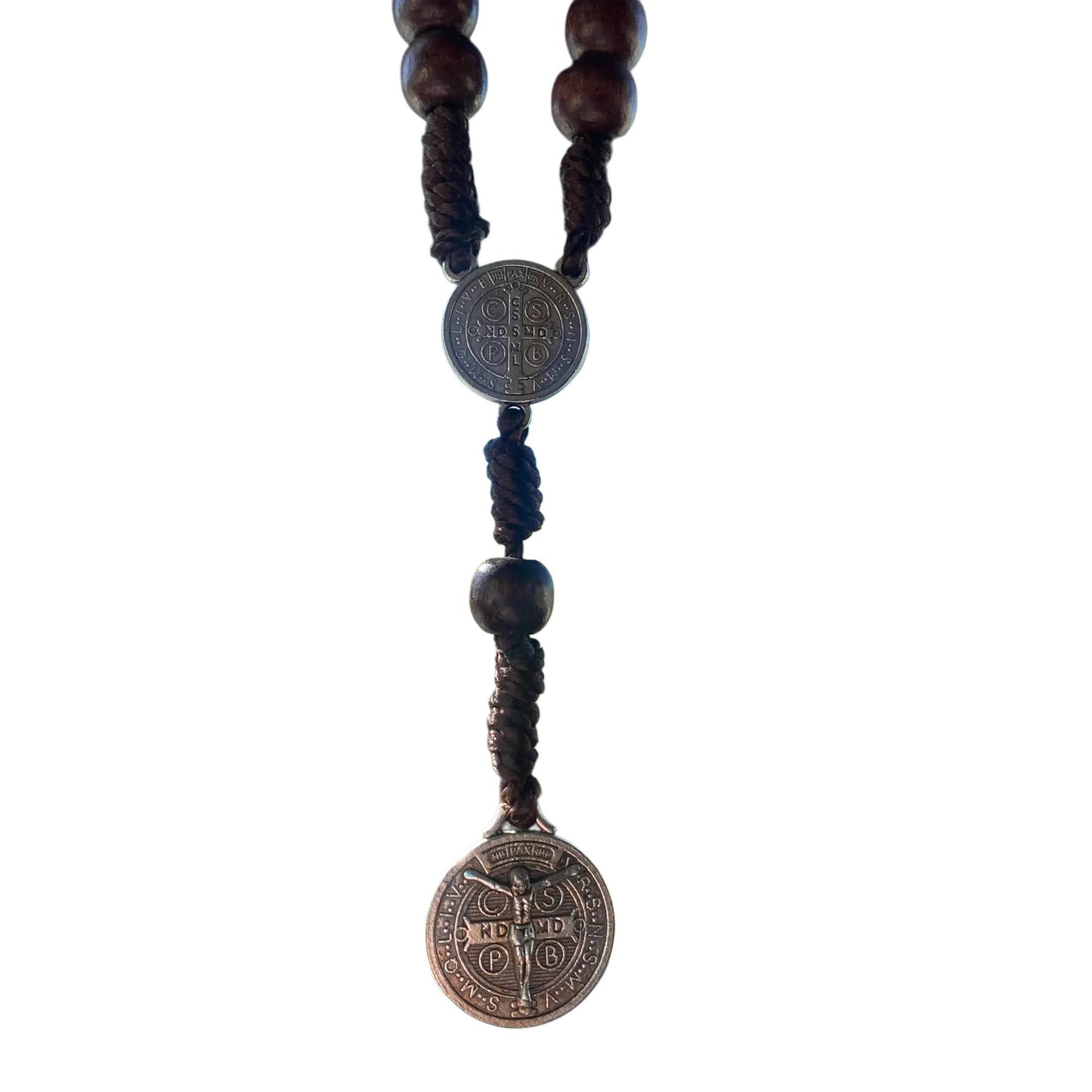 Oremus Mercy - St. Benedict Rearview Mirror Decade 8"