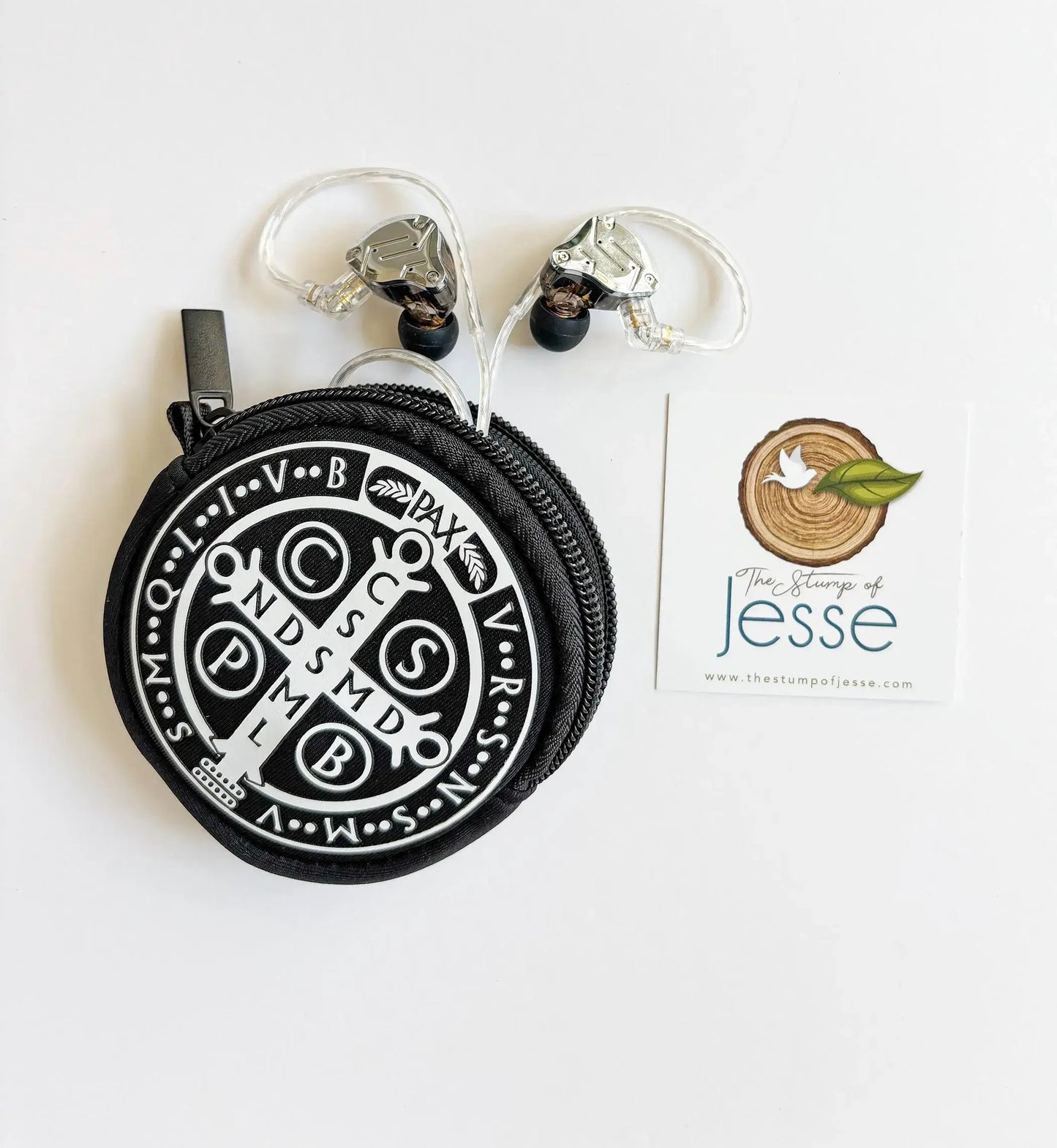 The Stump of Jesse - St. Benedict Medal Neoprene Rosary Pouch