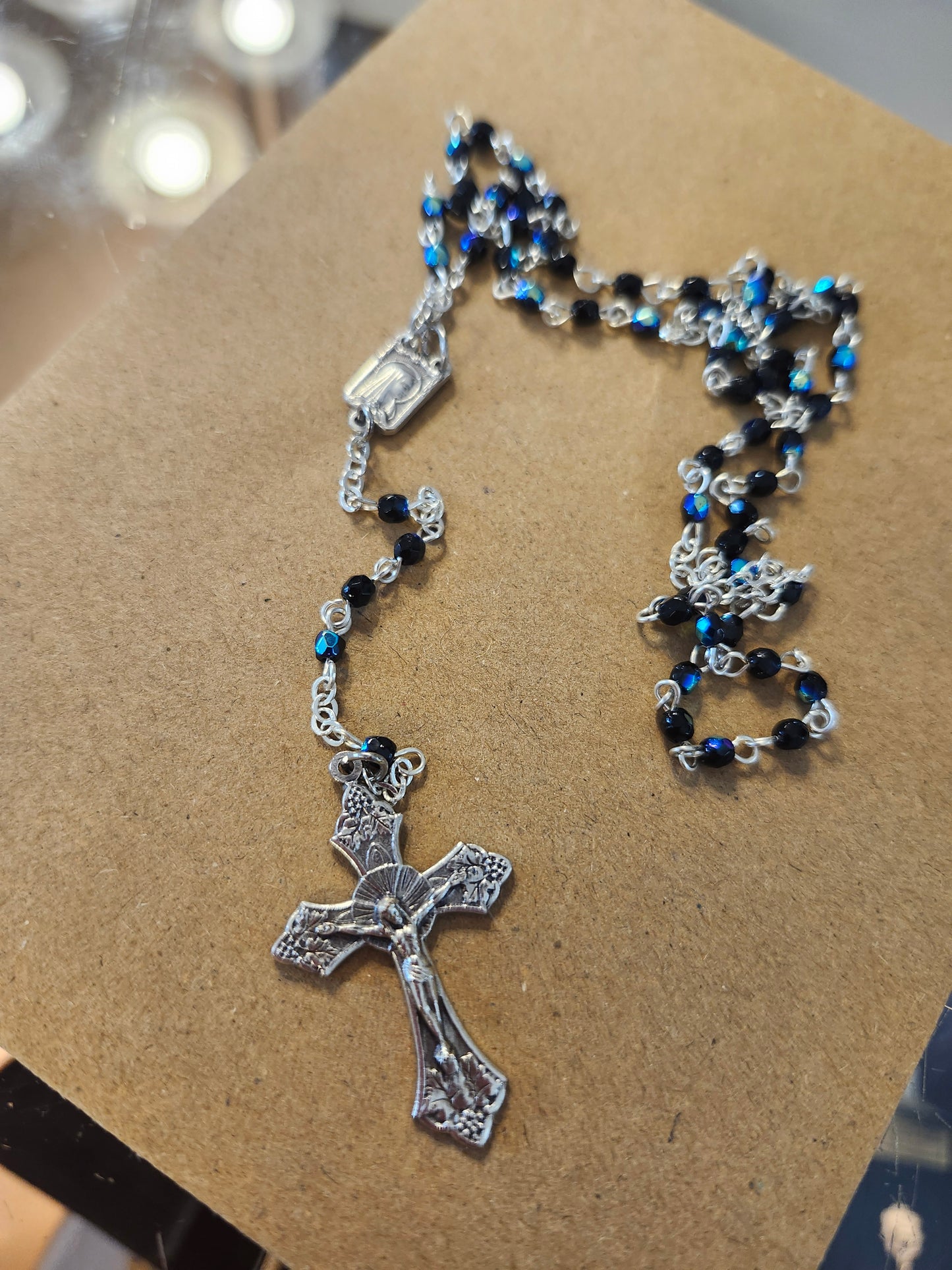 Small Crystal Rosary 3mm