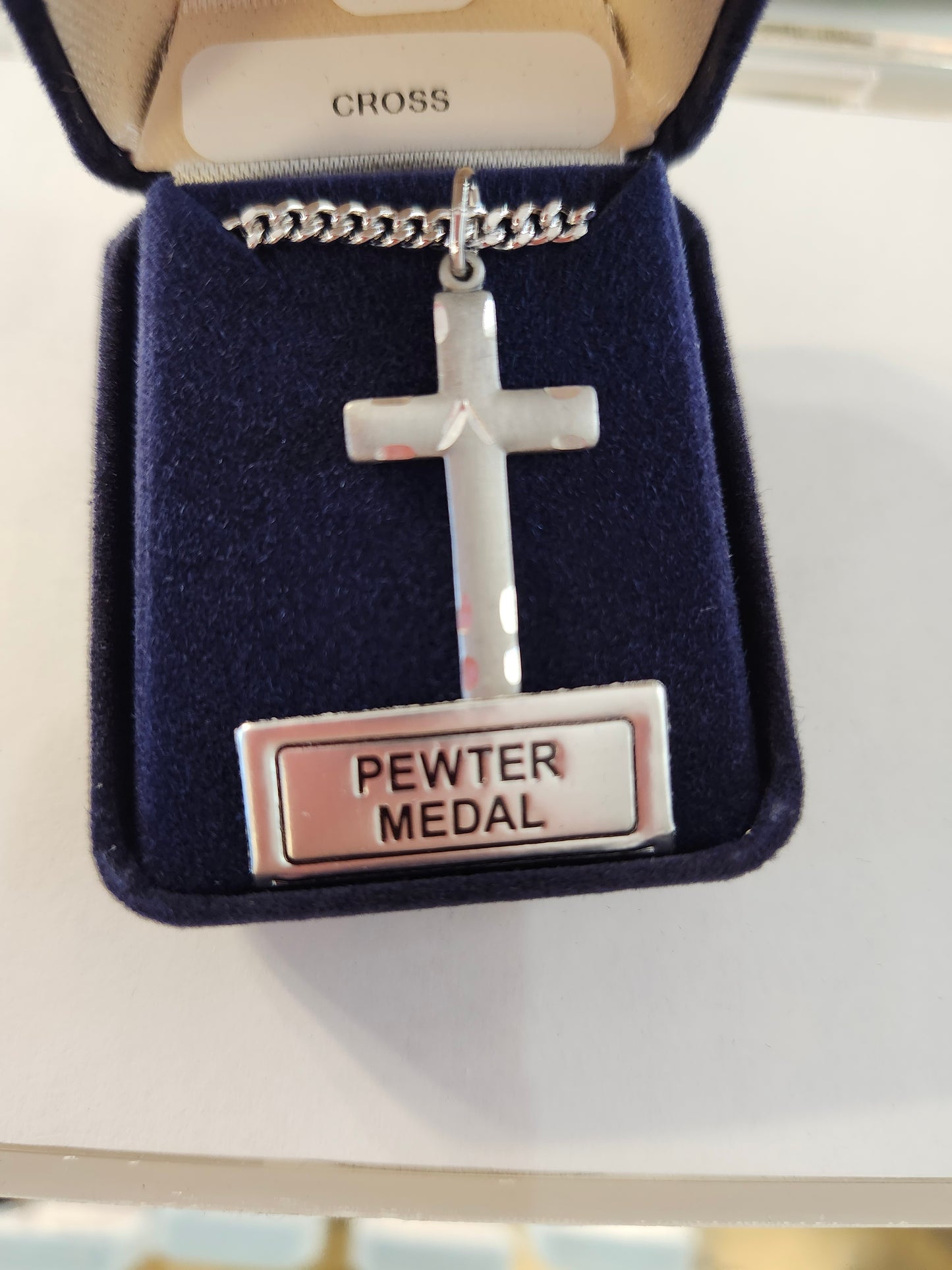 Pewter Cross Necklace