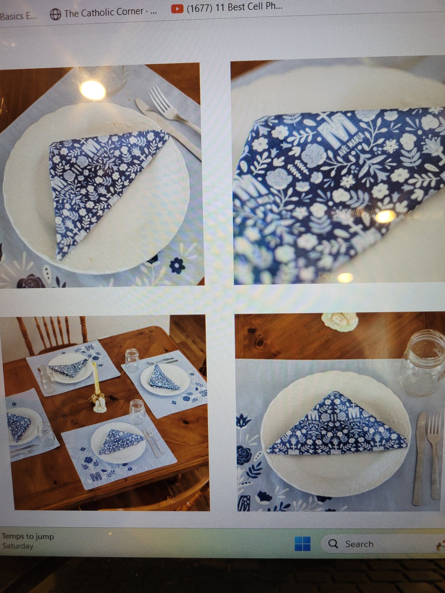 Ave Maria Cloth Napkin