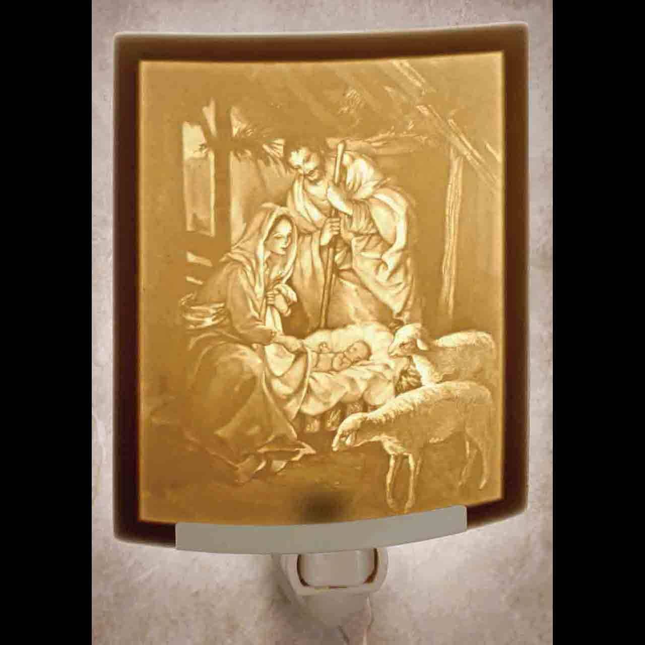 The Porcelain Garden Inc. - Nativity Curved Night Light