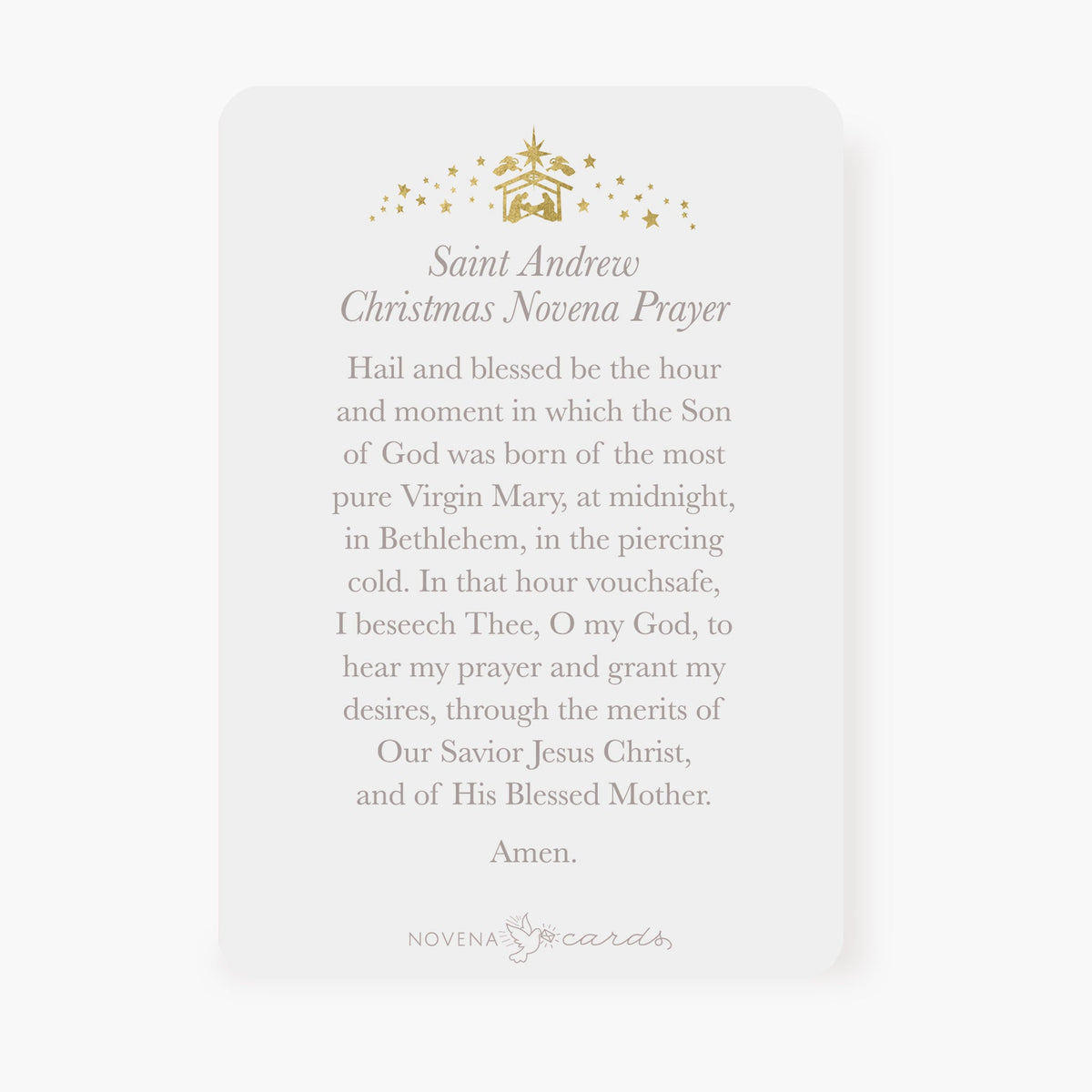 St Andrew Christmas Novena Prayer Card Holy Family Design The st-andrew-christmas-novena-prayer-card-holy-family-design-the