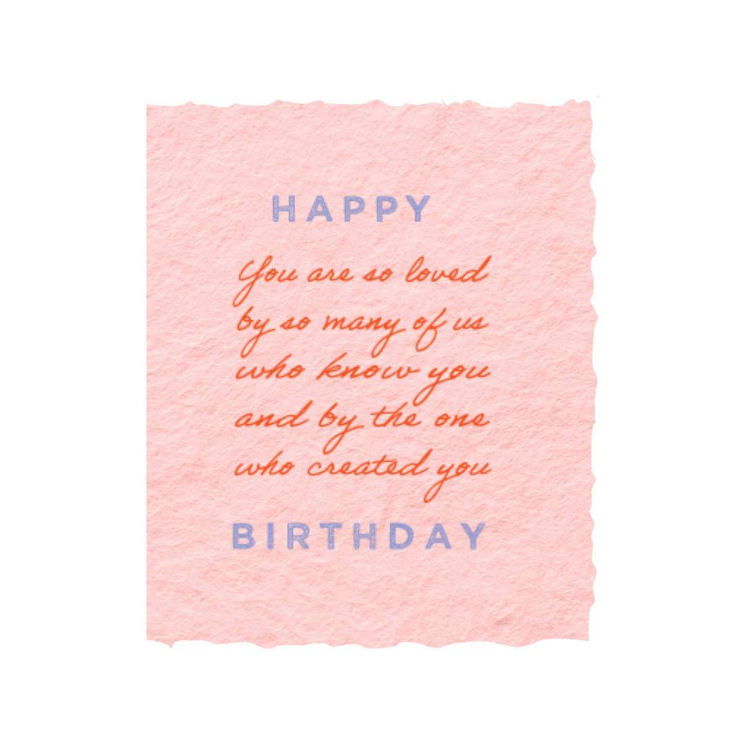 Paper Baristas - You are loved | Happy Birthday Christian Greeting Card