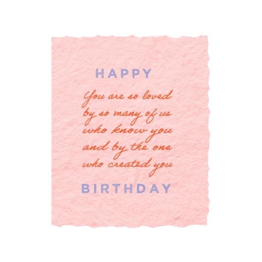 Paper Baristas - You are loved | Happy Birthday Christian Greeting Card