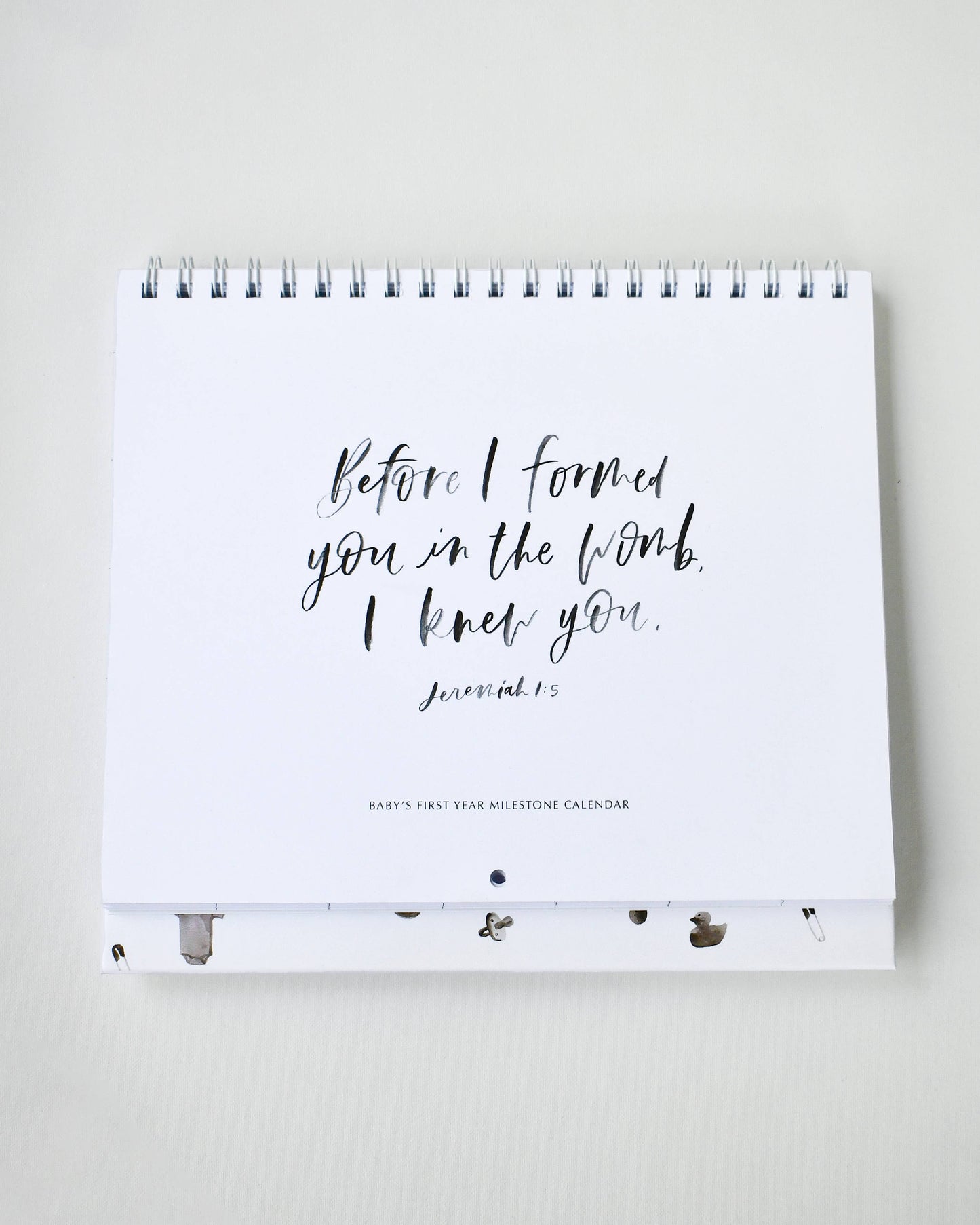 Be A Heart - Christian Baby Milestone Calendar | Gift | Keepsake Decor