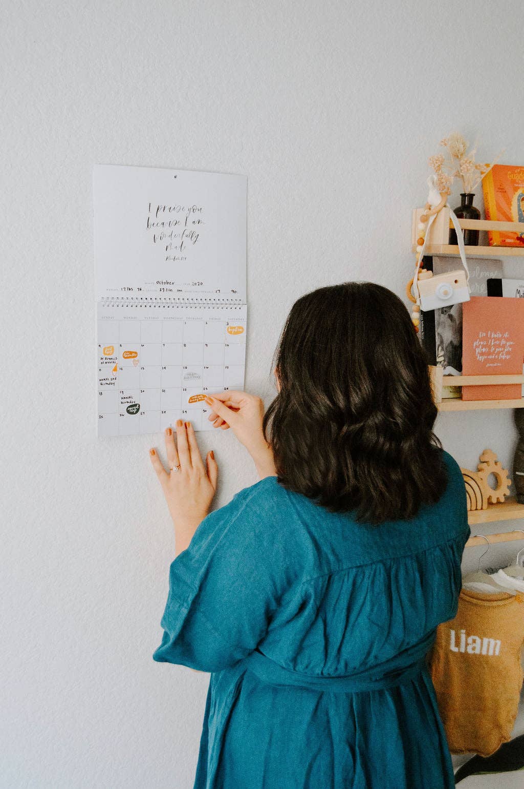 Be A Heart - Christian Baby Milestone Calendar | Gift | Keepsake Decor