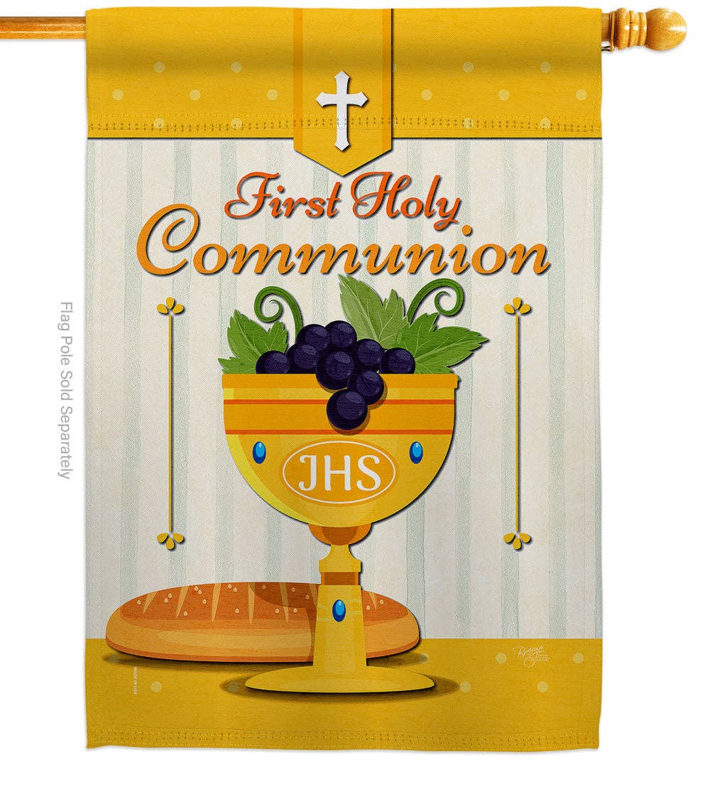 Two Group Flag Co - Flag Holy Communion Faith Garden House 2-Sided Home Décor