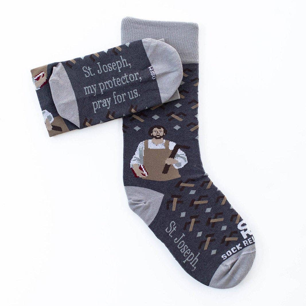 Sock Religious - St. Joseph the Worker Adult Socks