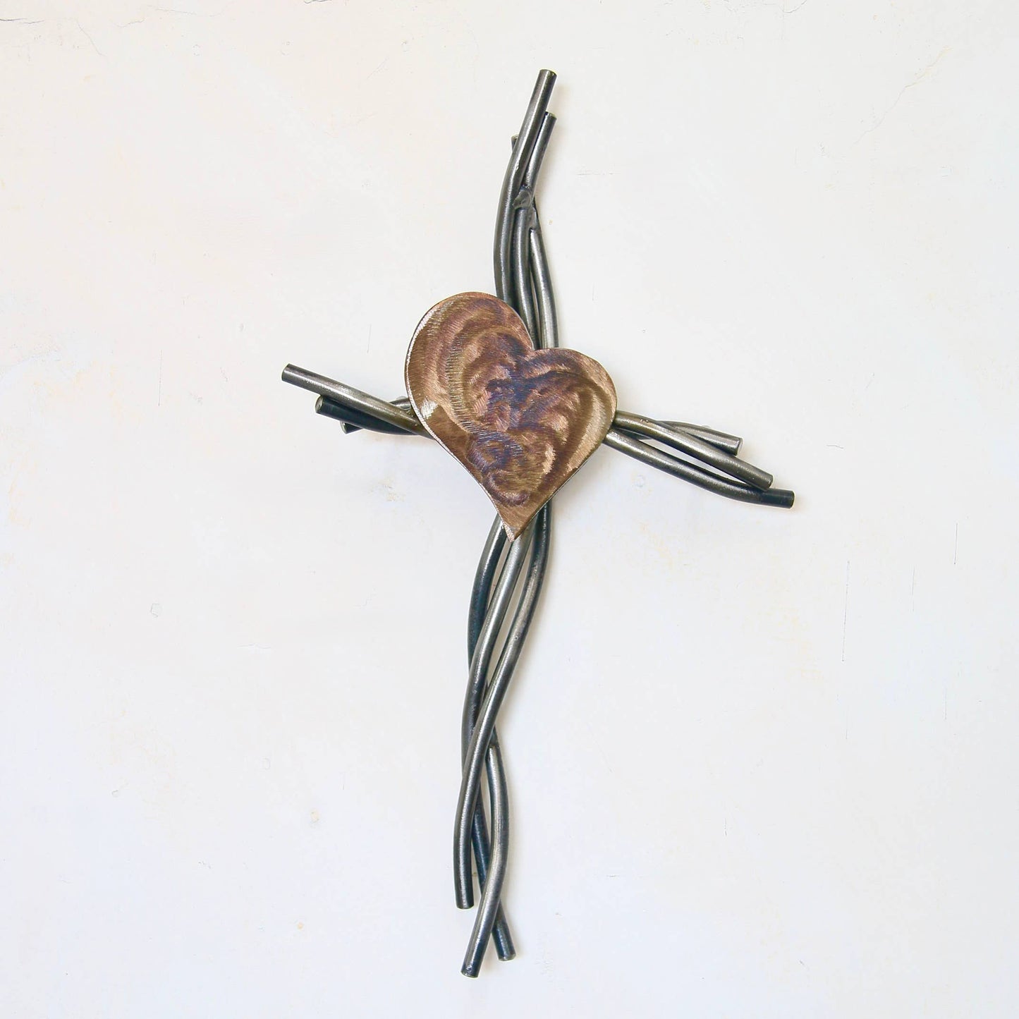 Iron Chinchilla - Radiant Heart Cross 10"