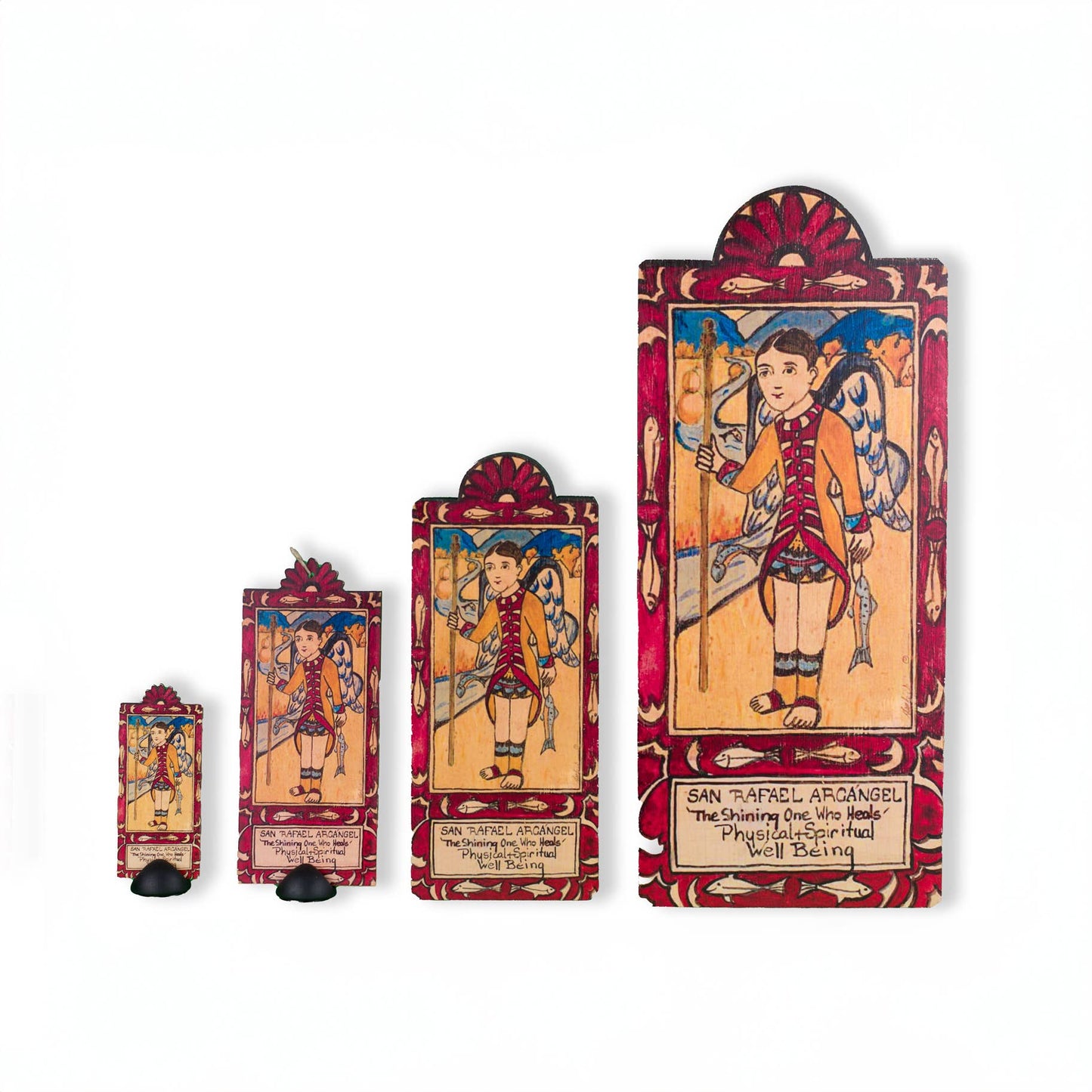 Lynn Garlick Retablos - San Rafael A - The Shining One Who Heals