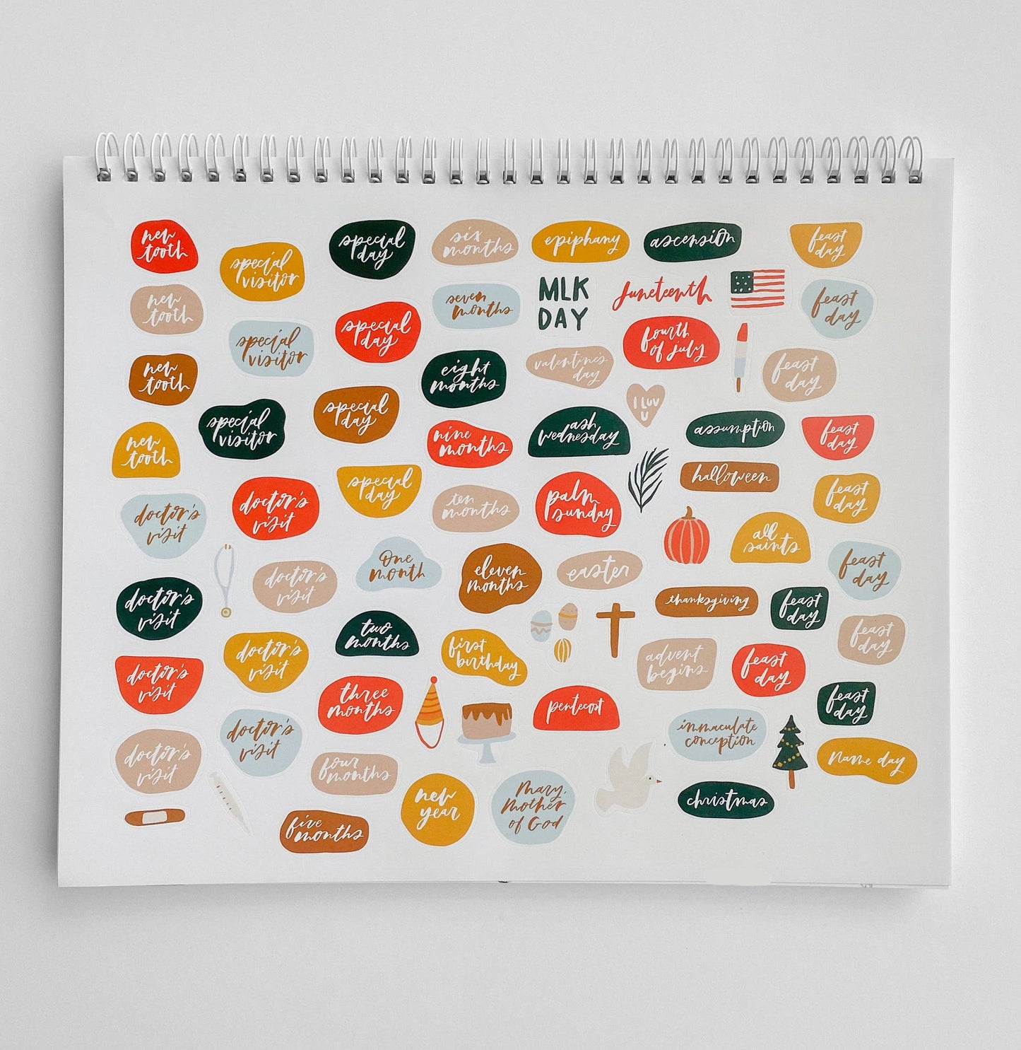 Be A Heart - Christian Baby Milestone Calendar | Gift | Keepsake Decor