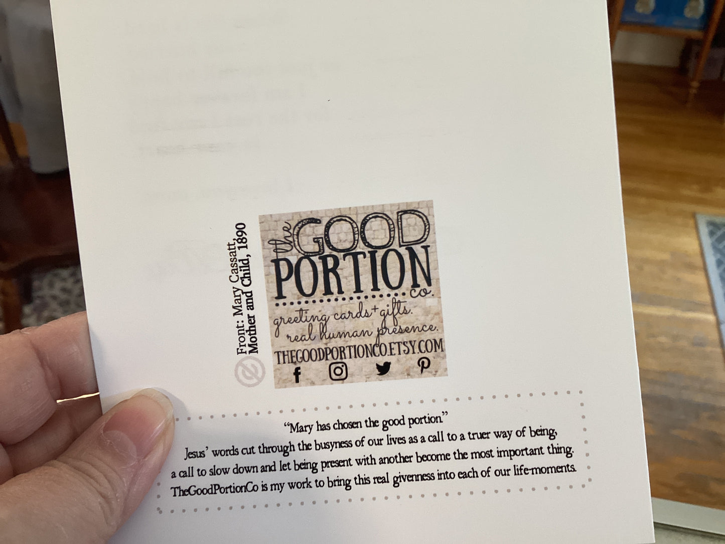 Greeting Cards- Good Portions