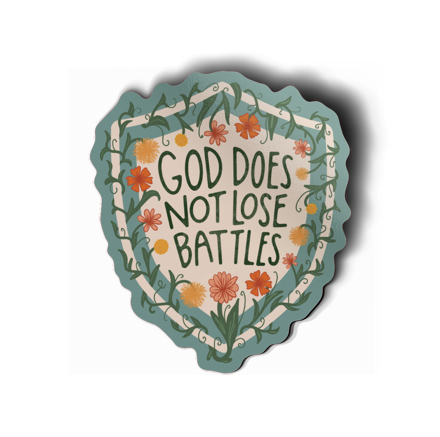 Pink Salt Riot - God Does Not Lose Battles Vinyl Sticker