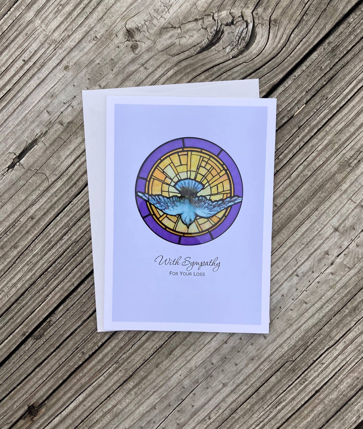 Bright Greetings - Sympathy descent of the Holy Spirit | Tiffany stained glass