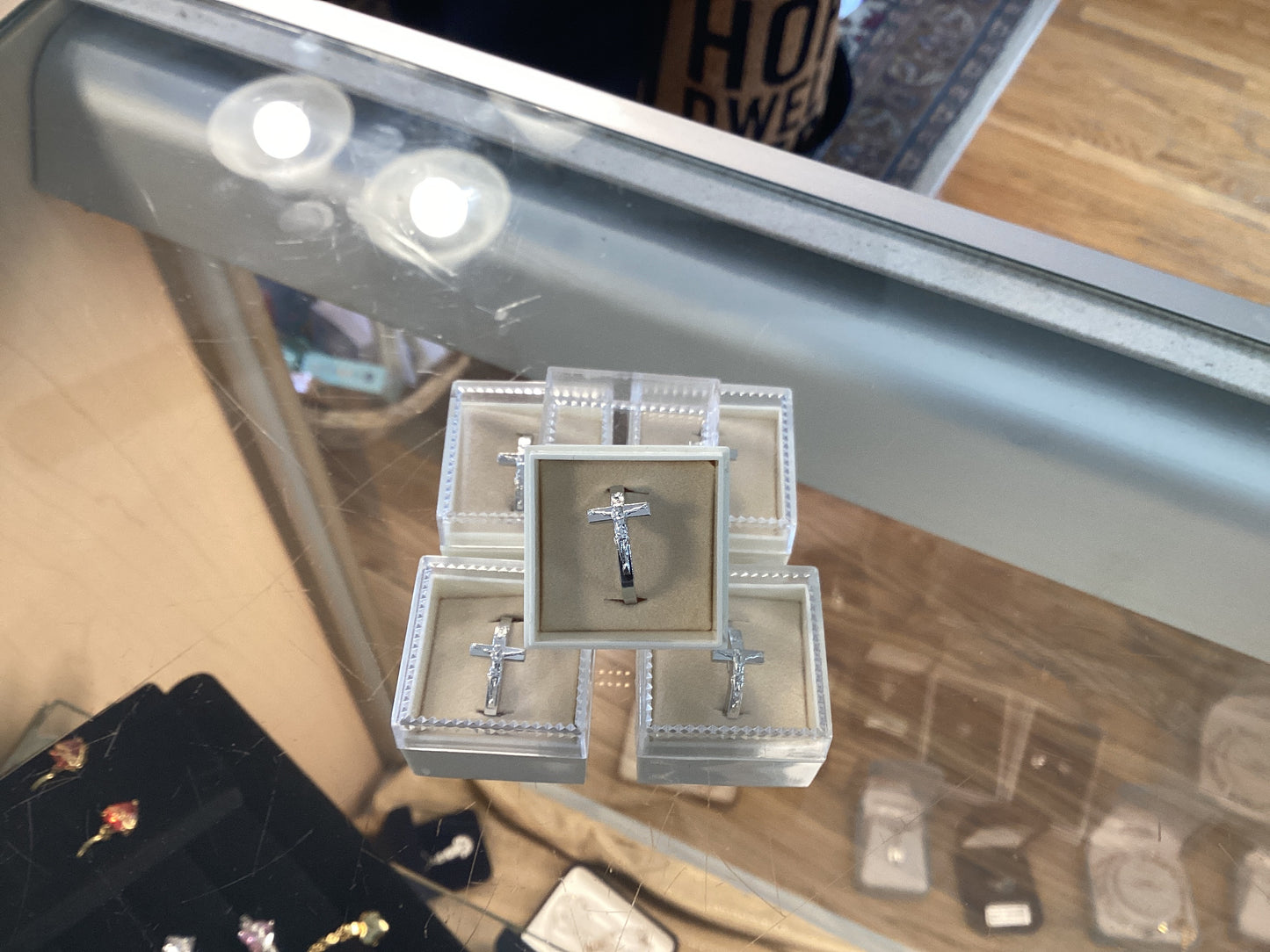 Crucifix Ring adjustable