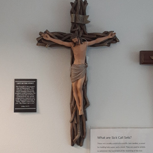 Woven Branch crucifix