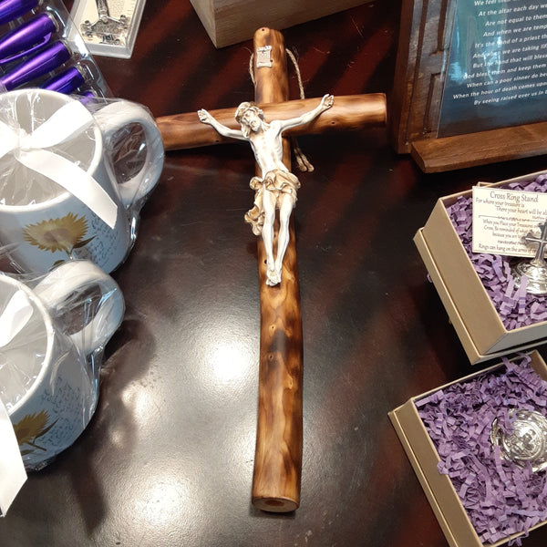 Italian Olive Wood Crucifix