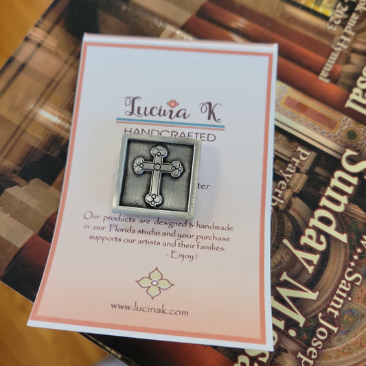 Cross Scarf Pin
