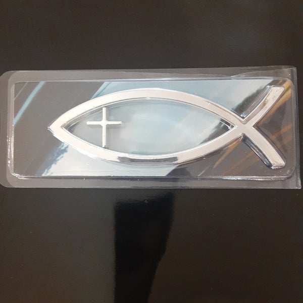 Auto Emblem Silver Fish
