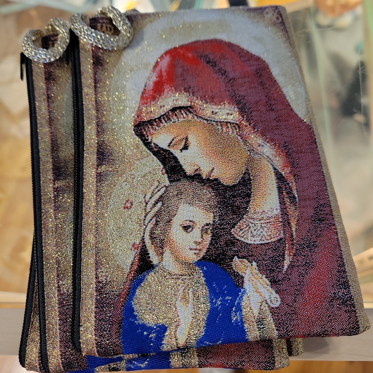 Tapestry rosary Pouch