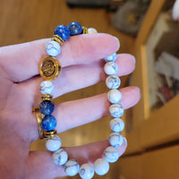 St Benedict Moonstone bracelet