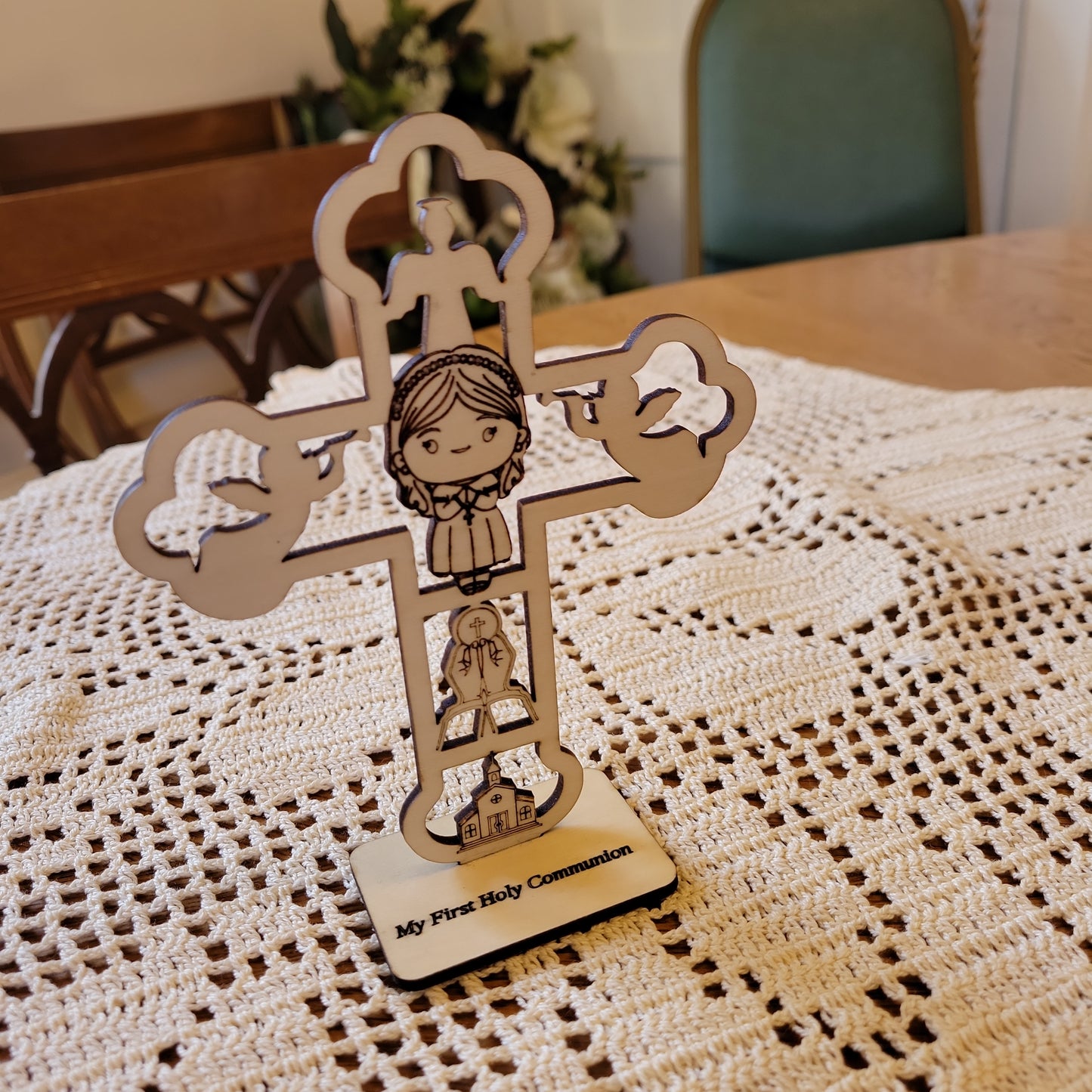 First Communion Standing Cross