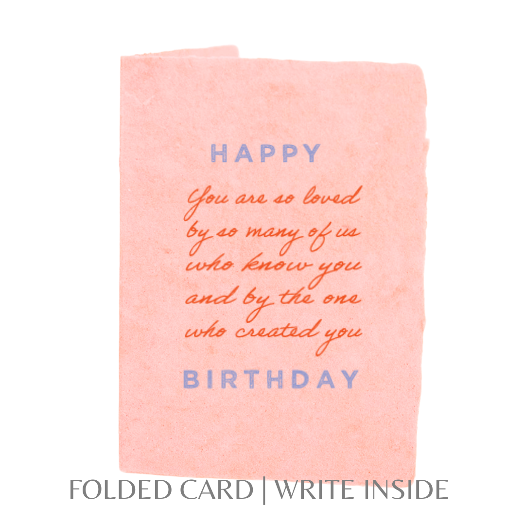 Paper Baristas - You are loved | Happy Birthday Christian Greeting Card