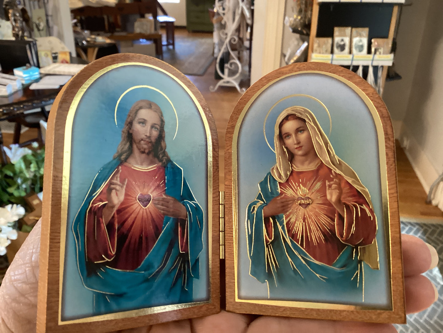 Sacred Heart/ Immaculate Heart Diptych