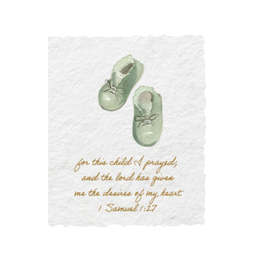 Paper Baristas - Desire of My Heart |  Baby Shower Christian Greeting Card