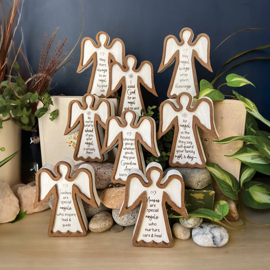 Abbey + CA Gift - Framed Standing Angel Plaques