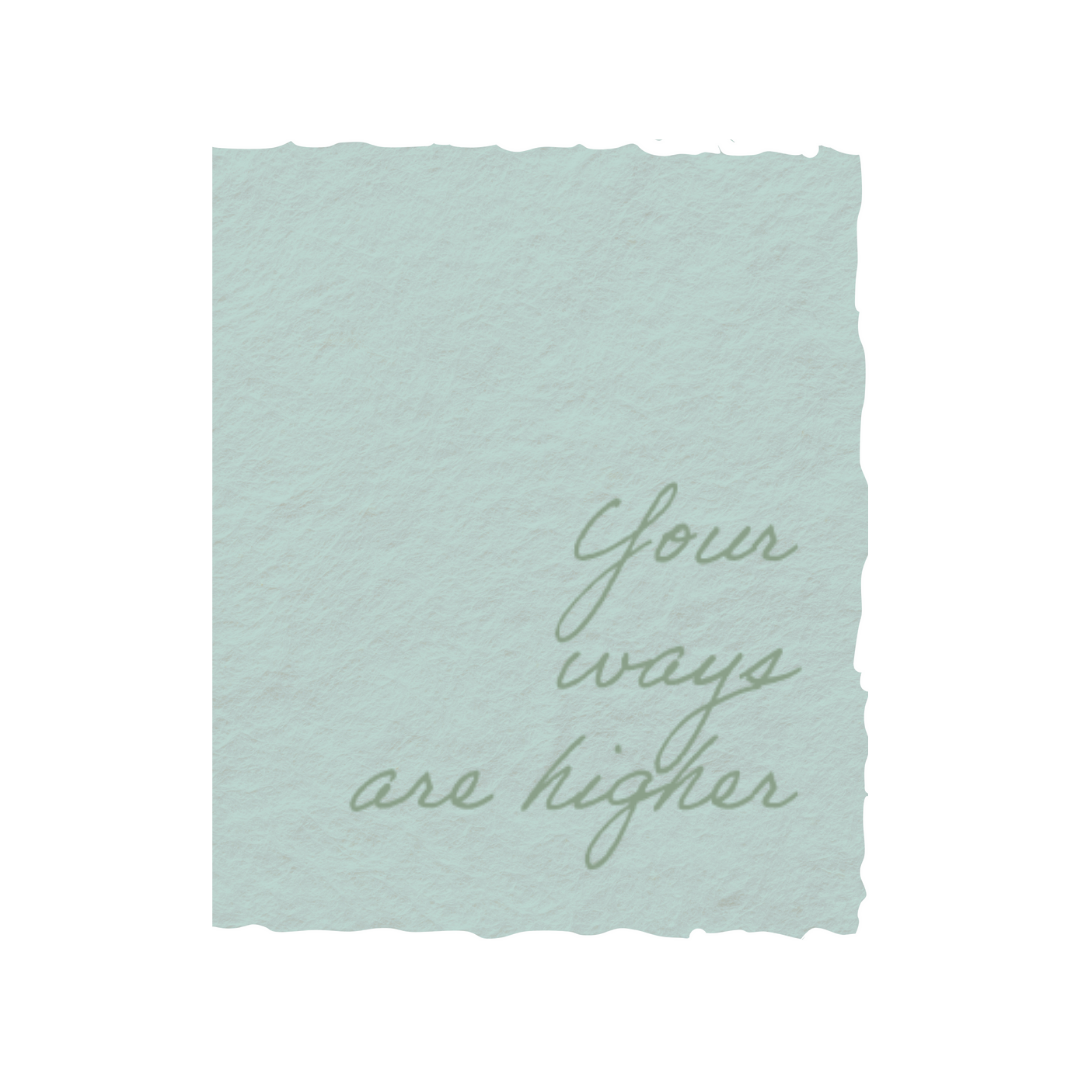 Paper Baristas - Your ways are higher | Religious Christian Greeting Card