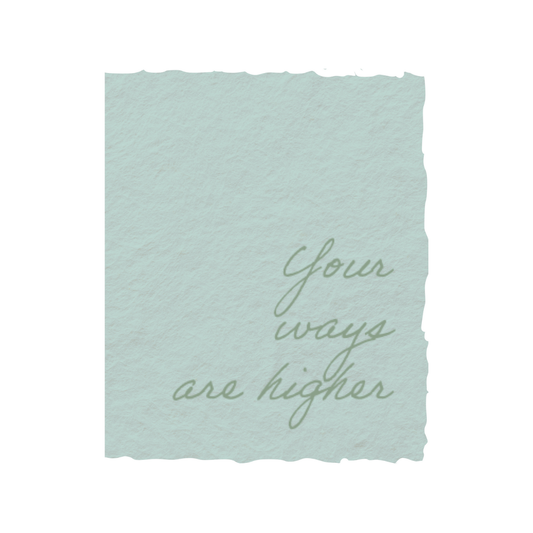 Paper Baristas - Your ways are higher | Religious Christian Greeting Card